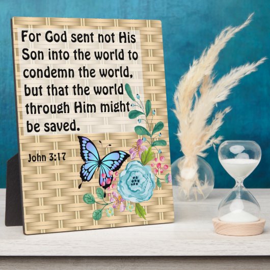John 3:17 fotoplaat (Zijkant)