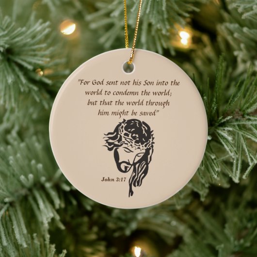 John 3:17 keramisch ornament (Boom)