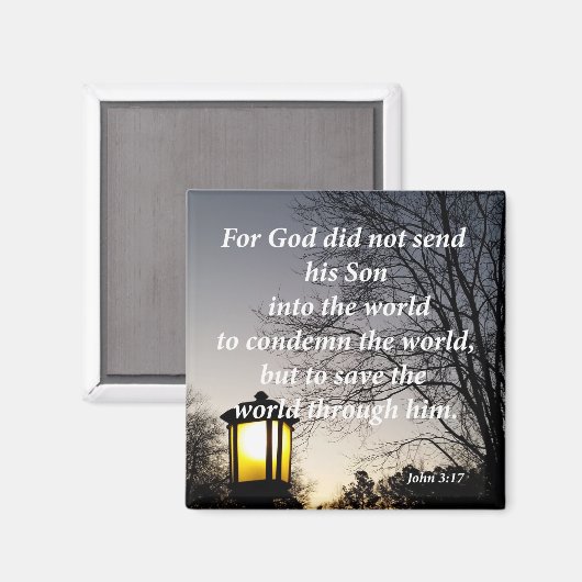 John 3:17 magneet (Voorkant / Achterkant)