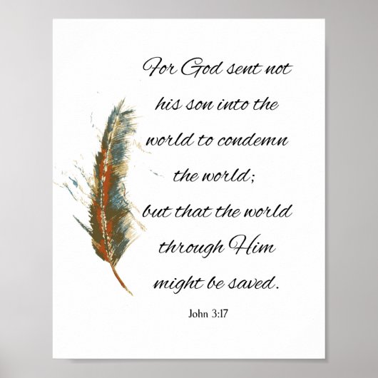 John 3:17 poster (Voorkant)