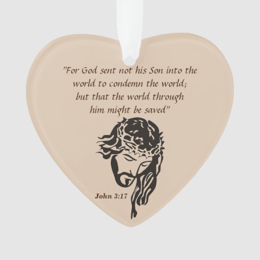 John 3:17-versiering ornament (voorkant)