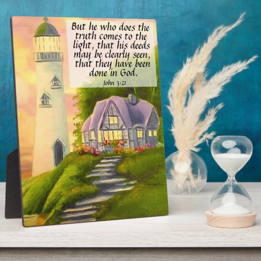 John 3:21   fotoplaat (Zijkant)