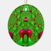 JOHN ~ 3D KERSTCERISE GROEN 2025 KERAMISCH ORNAMENT (Links)