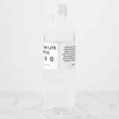 John 4:13-14 Kerk Water Label Waterfles Etiket (Achterkant)
