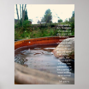 John 4:13-14 poster