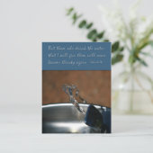 John 4:14 Diegenen die het water drinken dat ik ge Briefkaart (Staand voorkant)