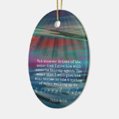 John 4:14 Water en Sky Keramisch Ornament (Links)