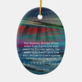John 4:14 Water en Sky Keramisch Ornament (Voorkant)