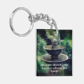 John 4:14 Wie het water drink dat ik bijbel geef Sleutelhanger (Voorkant Links)