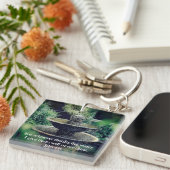 John 4:14 Wie het water drink dat ik bijbel geef Sleutelhanger (Voorkant Rechts)