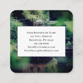 John 4:14 Wie het water drink dat ik bijbel geef Vierkante Visitekaartje (Achterkant)