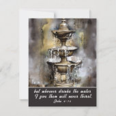 John 4:14 Wie het water drink dat ik Kaart geef (Voorkant)