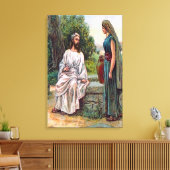 John 4 Jesus biedt Living Water Canvas aan Afdruk (Insitu (Woonkamer))