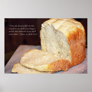 John 6:35 het Poster van de Manuscript
