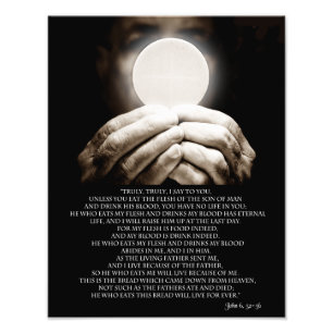 JOHN 6, 52-58 FOTO AFDRUK