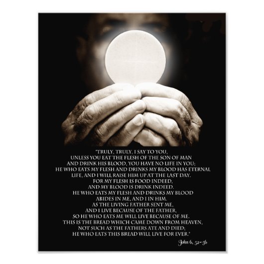 JOHN 6, 52-58 FOTO AFDRUK (Voorkant)