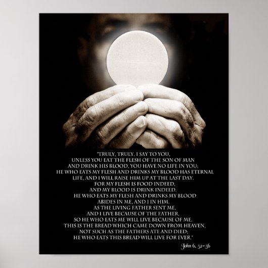 JOHN 6, 52-58 POSTER (Voorkant)