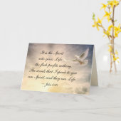 John 6:63 De woorden die ik spreek zijn geest en l Kaart (Gele Bloem)