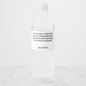 John 7:37-38 Water Etiket (Voorkant)