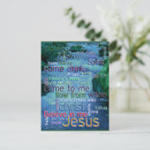 John 7:37-41 Rushing Stream Briefkaart (Staand voorkant)