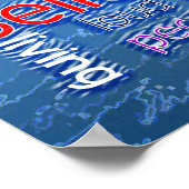 John 7:37-41 Rushing Stream Poster (Hoek)