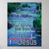John 7:37-41 Rushing Stream Poster (Voorkant)