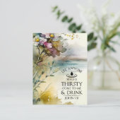 John 7:37 Iedereen die dorst heeft, komt naar mij  Briefkaart (Staand voorkant)