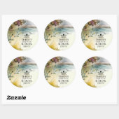 John 7:37 Iedereen die dorst heeft, komt naar mij Ronde Sticker (Vel)