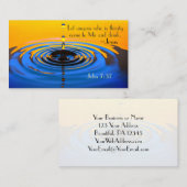 John 7:37 Iedereen die dorst heeft, komt naar mij  Visitekaartje (Voorkant / Achterkant)