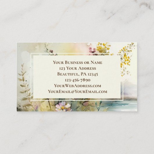 John 7:37 Iedereen die dorst heeft, komt naar mij  Visitekaartje (Achterkant)