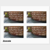 John 7:38 Hij gelooft me Rechthoekige Sticker (Vel)