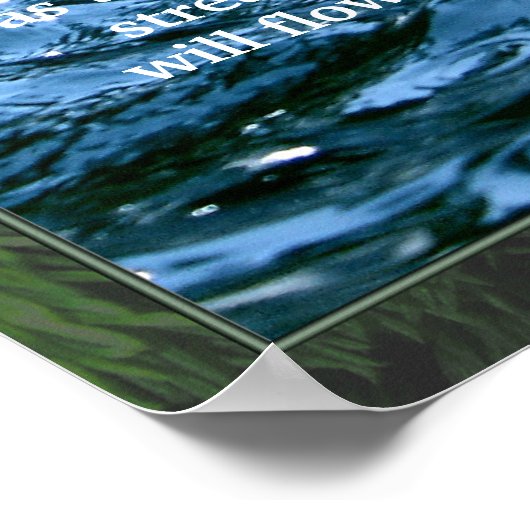 John 7:38 Poster Living Water scripture Print (Hoek)