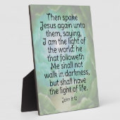 John 8:12 fotoplaat (Zijkant)