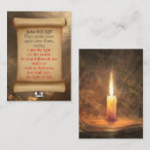 John 8:12 KJV Cards Visitekaartje (Voorkant / Achterkant)