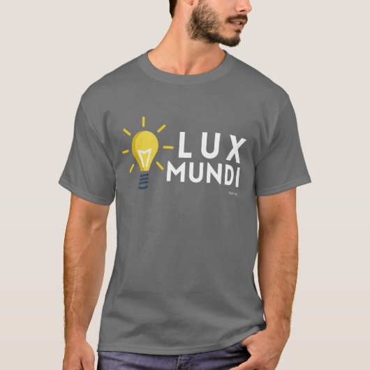 John 8:12: Lux Mundi (licht van de wereld) T-shirt (Voorkant)
