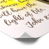 John 8:12 met vuurtoren poster (Hoek)