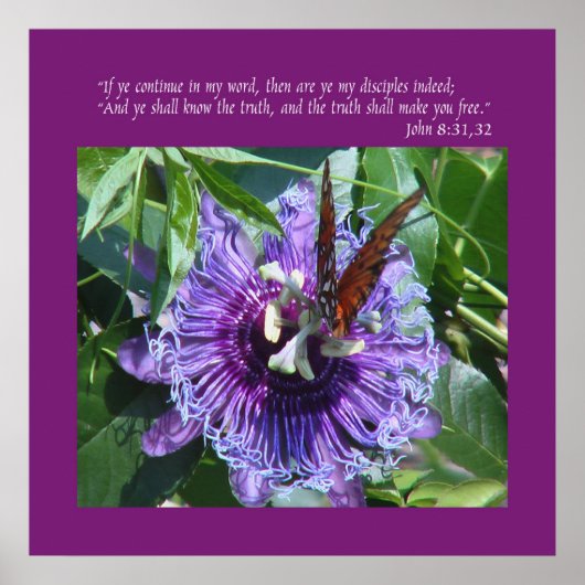 John 8 31:32 Afdrukken/Poster Poster (Voorkant)