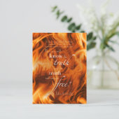 John 8:31-32 briefkaart (Staand voorkant)