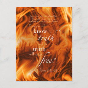 John 8:31-32 briefkaart