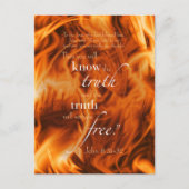 John 8:31-32 briefkaart (Voorkant)