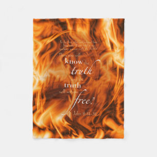 John 8:31-32 fleece deken