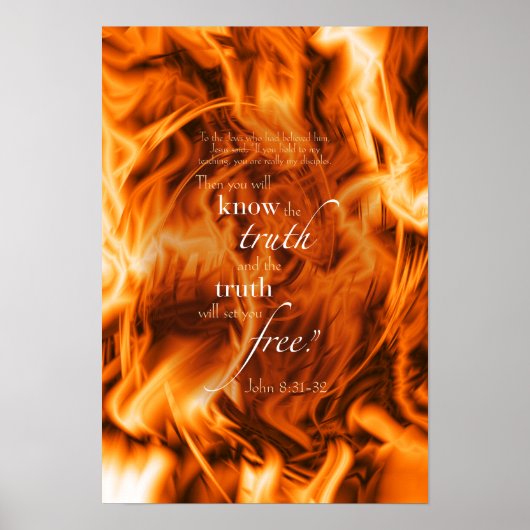 John 8:31-32 poster (Voorkant)