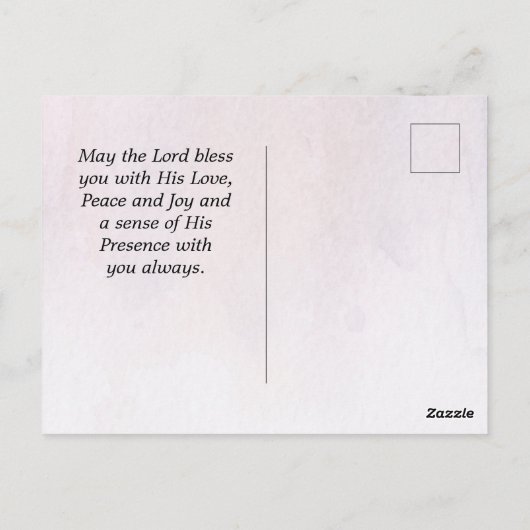 John 8:36 als de Zoon u Vrije, Manuscript plaatst Briefkaart (Achterkant)