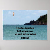 John 8:36 poster (Voorkant)