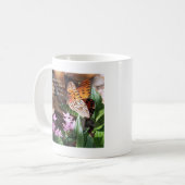 John 8 Gulf Fritillary Butterfly Koffiemok (Voorkant links)