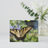 John 8 Yellow Swallowtail Butterfly Briefkaart (Staand voorkant)