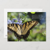 John 8 Yellow Swallowtail Butterfly Briefkaart (Voorkant / Achterkant)