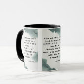 John 9:31 KJV Bijbel Verse Pic Two-Tone Mok (Voorkant links)