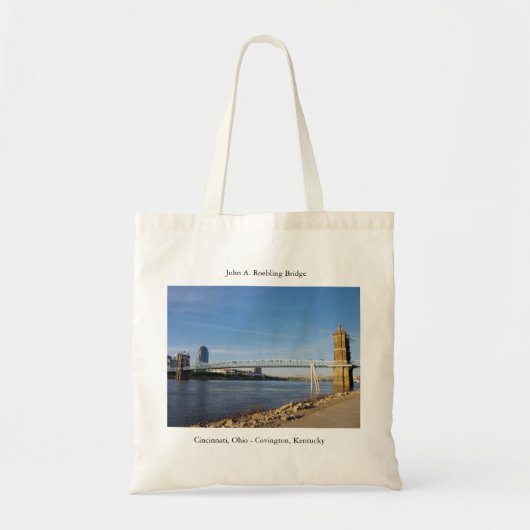 John A. Roebling Bridge-canvas tas (Voorkant)