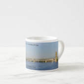 John A Roebling Bridge espresso mug Kop (Voorkant rechts)